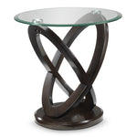 Atomic 26" End Table - Brown Cherry