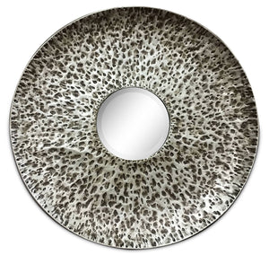 Dove Miroir rond 35 po - chrome