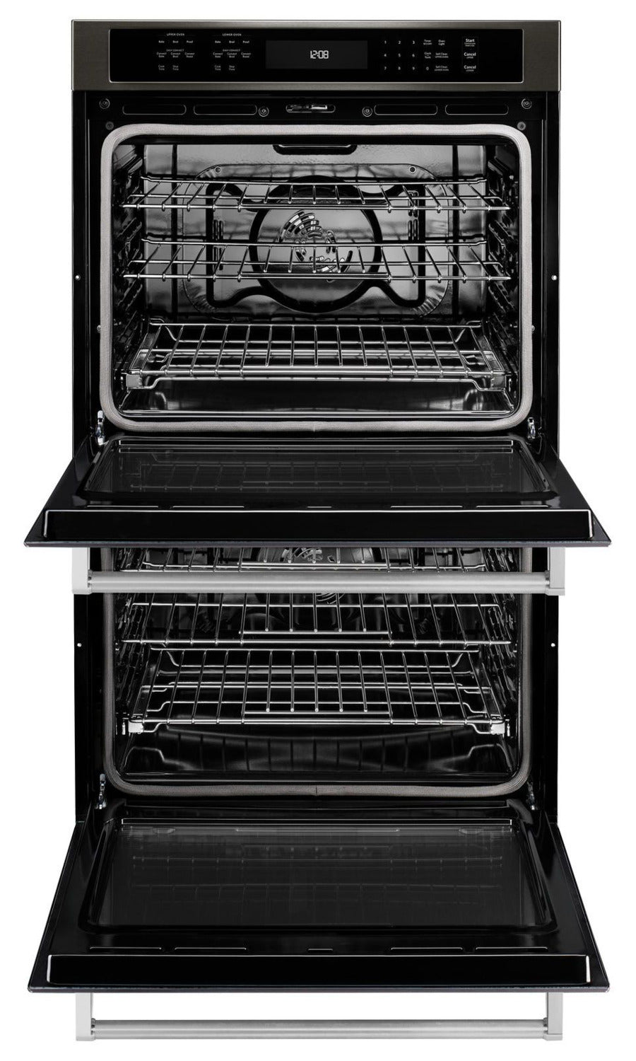 KitchenAid Black Stainless Steel Double Wall Oven (10 Cu. Ft.) - KODE500EBS