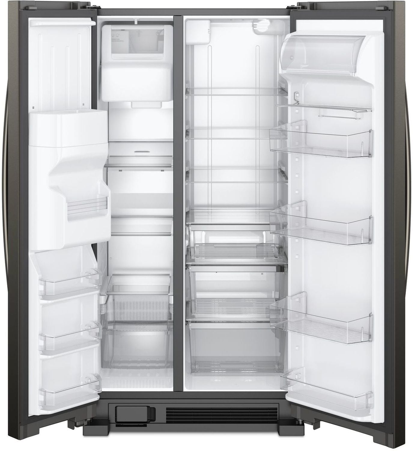 Whirlpool 33.13" 21 Cu. Ft. Black Stainless Steel Side-by-Side Refrigerator - WRS321SDHV