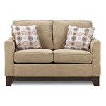 Sand Castle Loveseat - Light Brown