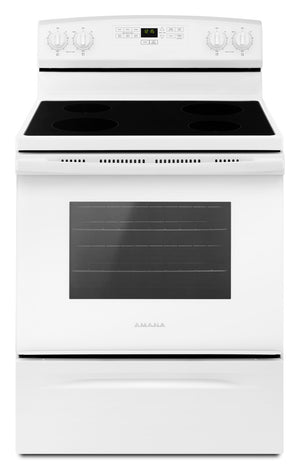 Amana Cuisinière électrique 4,8 pi³ blanc YAER6303MFW