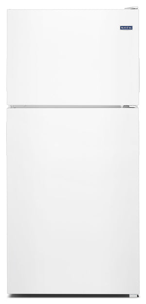 Maytag Réfrigérateur 18 pi³ de 30 po avec congélateur en haut blanc - MRT118FFFH