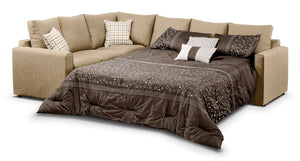 Athina Sectionnel 2 mcx avec sofa-lit grand à droite - champignon