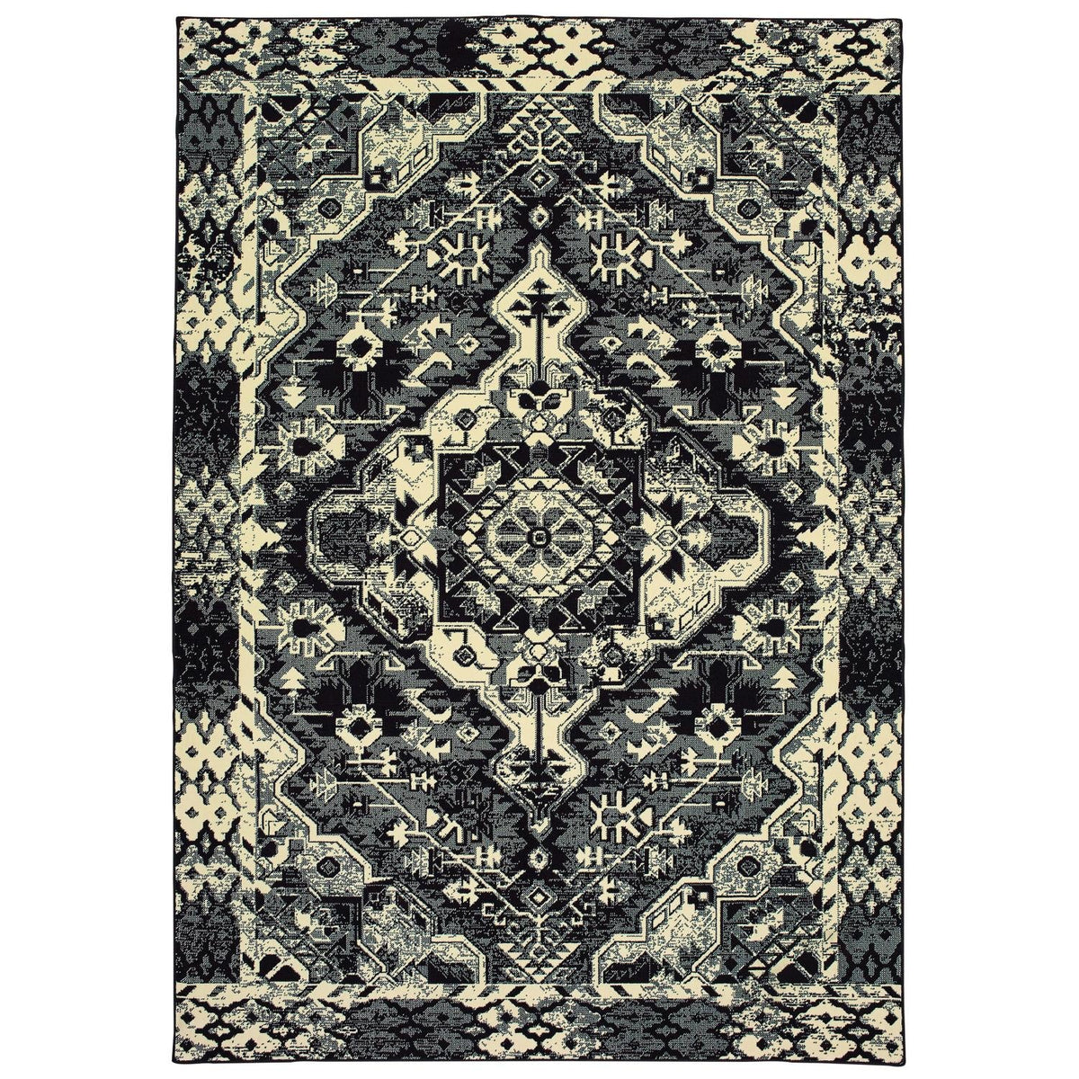 Ledger W5603KL Tribal Area Rug (5'3"X7'6")