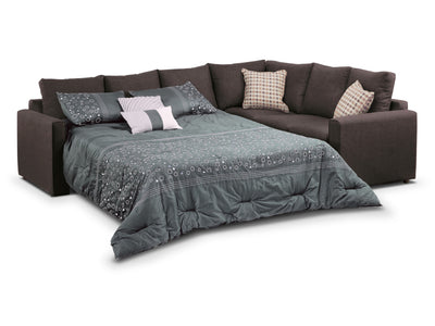 Athina Sectionnel 2 mcx avec sofa-lit grand à gauche - muscade
