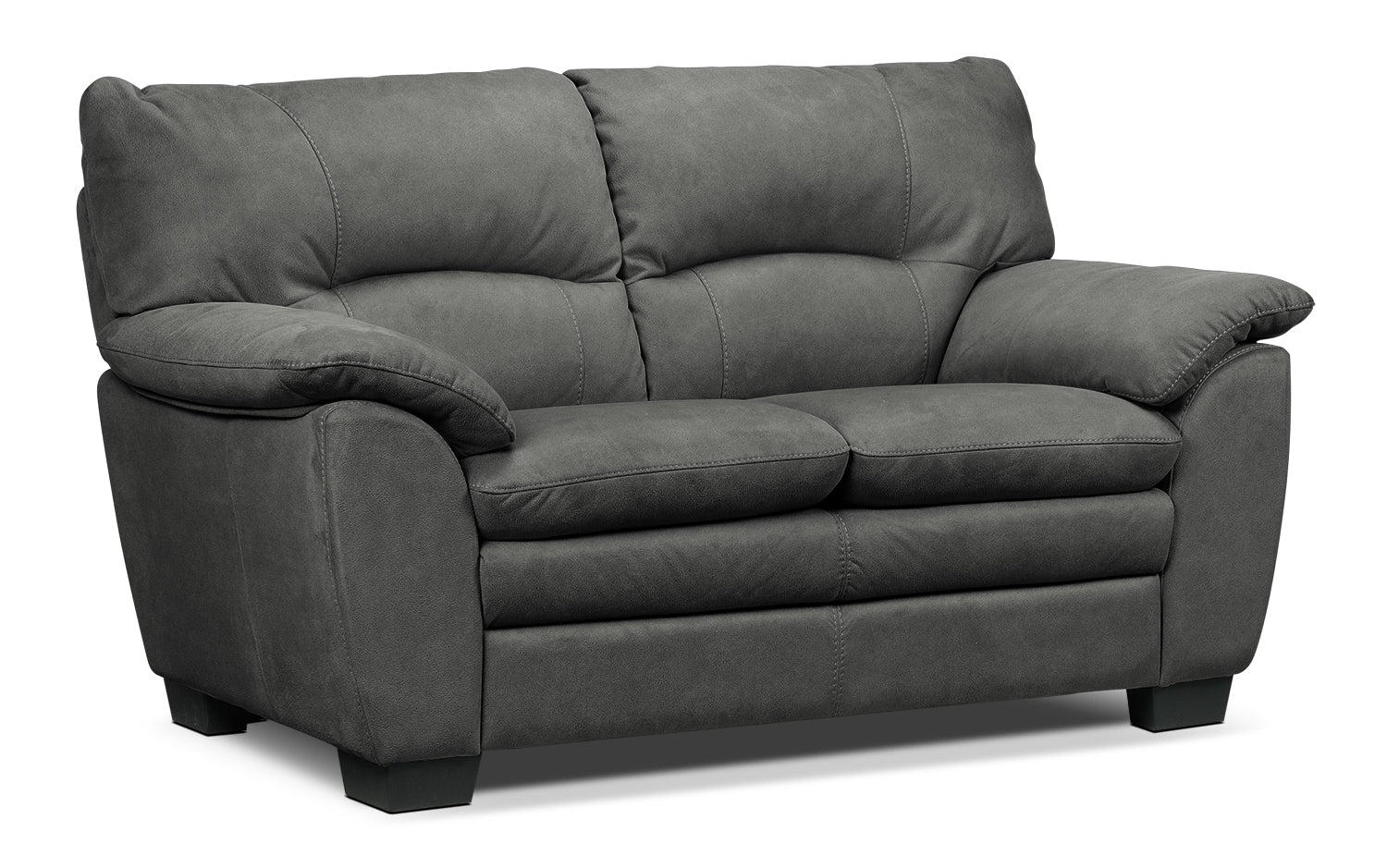Kelleher Sofa and Loveseat Set - Charcoal
