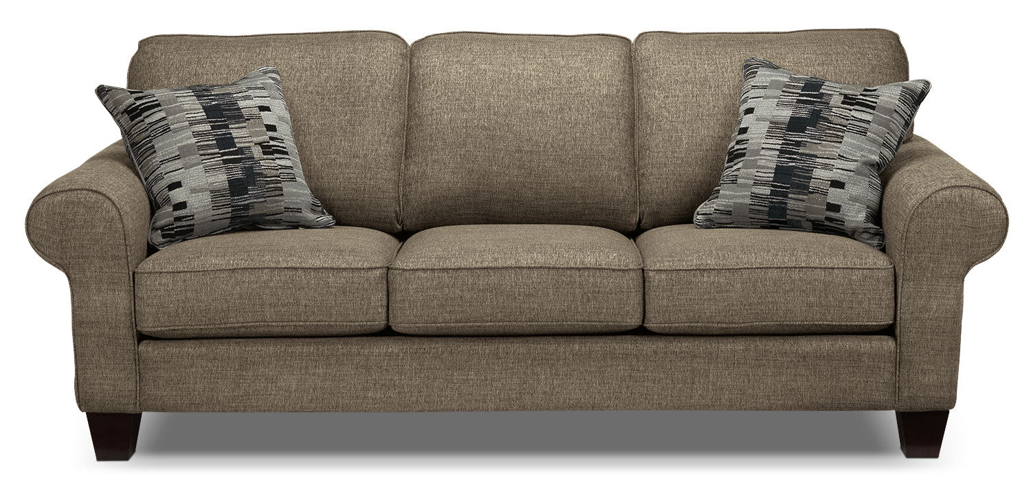 Drake Sofa and Loveseat Set - Mercury