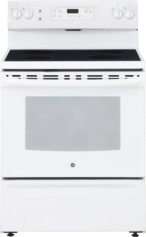 GE Cuisinière électrique 5,0 pi³ blanc JCBS630DKWW