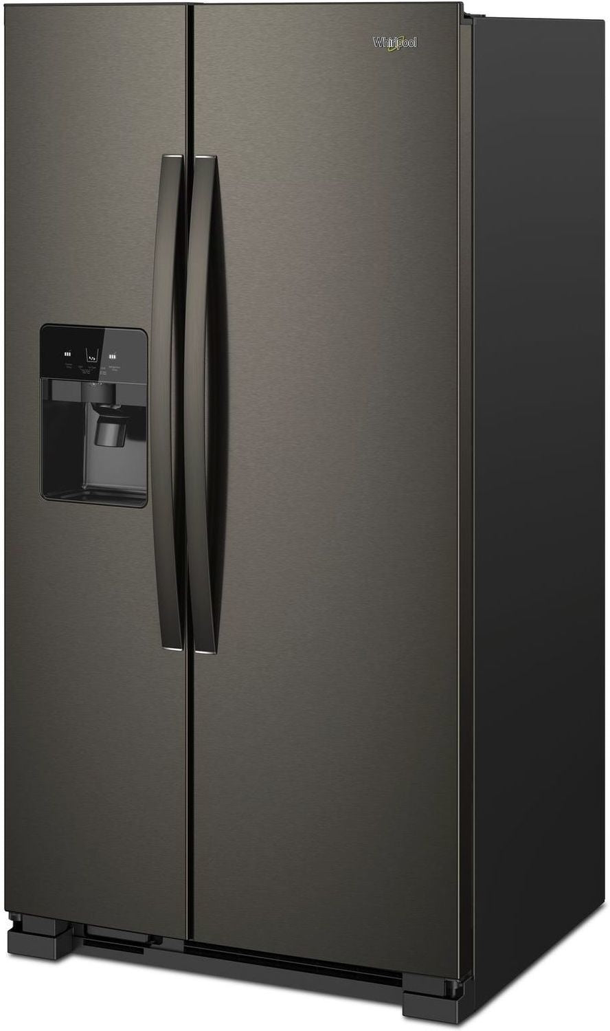 Whirlpool 35.88" 25 Cu. Ft. Black Stainless Steel Side-by-Side Refrigerator - WRS325SDHV