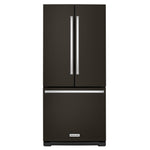 KitchenAid 30" 19.68 Cu. Ft. Black Stainless Steel French Door Refrigerator - KRFF300EBS