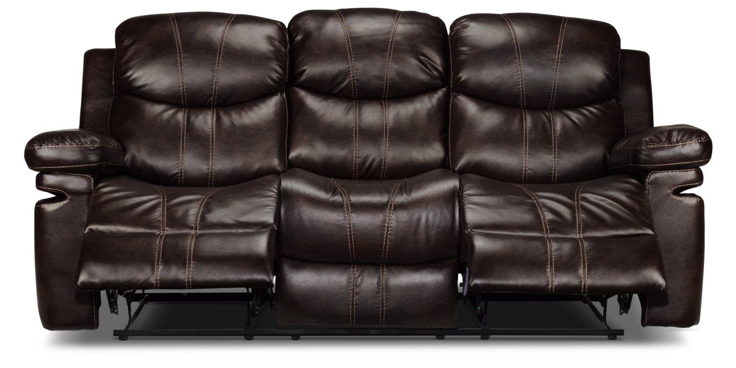 Barcelona II Reclining Sofa - Dark Brown