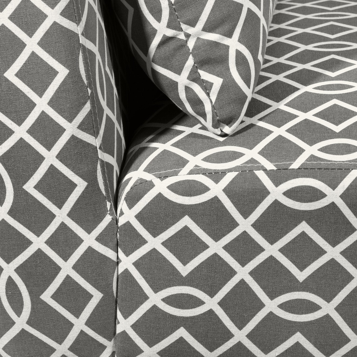 Santos Accent Chair - Grey Lattice