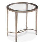 Copia End Table - Glass and Gold