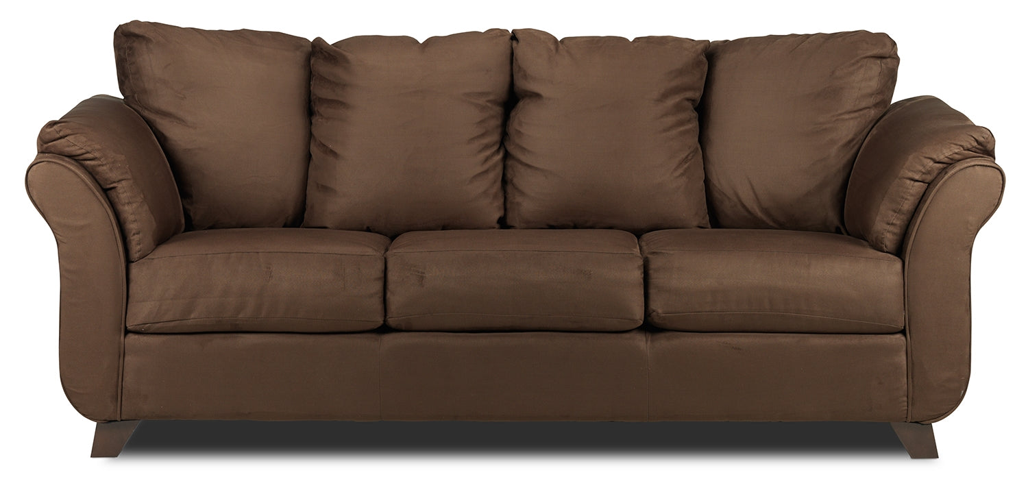 Collier Sofa and Loveseat Set - Chocolate