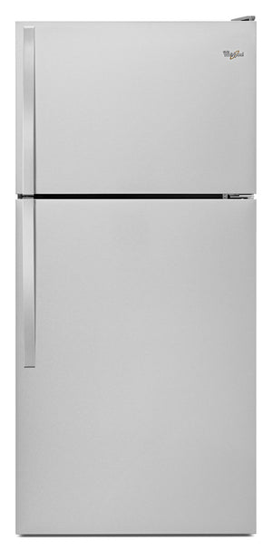Whirlpool Réfrigérateur 18,25 pi³ de 30 po avec congélateur en haut acier inoxydable - WRT148FZDM
