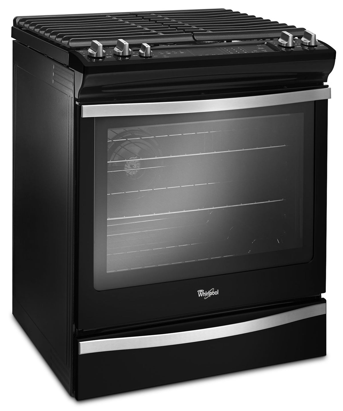 Whirlpool Black Slide-In Gas Range (5.8 Cu. Ft.) - WEG745H0FE