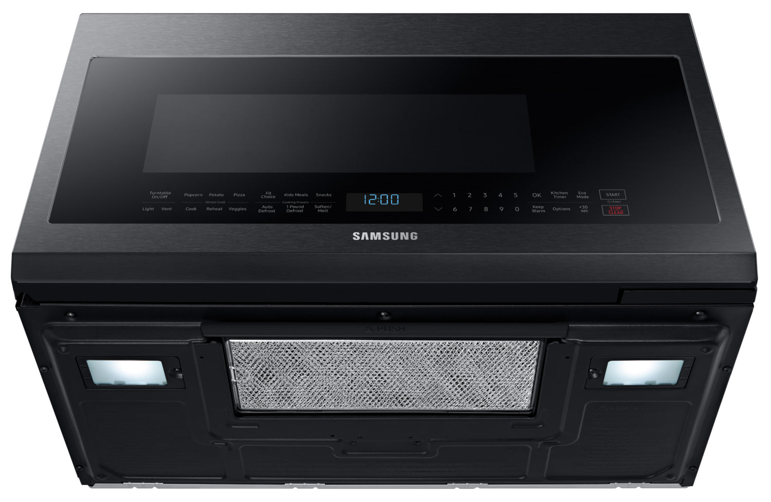 Samsung Black Stainless Steel Over-the-Range Microwave (2.1 Cu. Ft.) - ME21M706BAG/AC