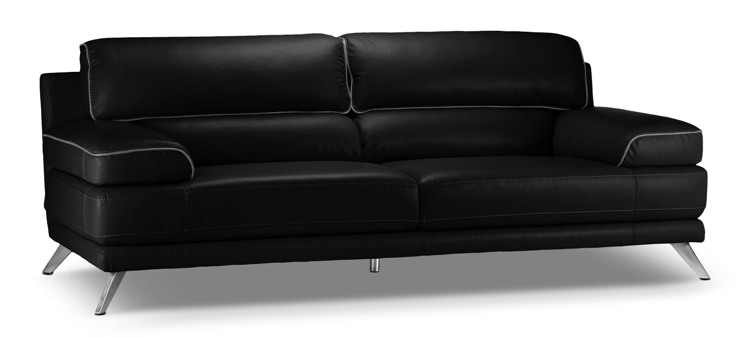 Sutton Sofa and Loveseat Set - Black