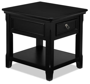 Turner Table de bout 26 po – noir