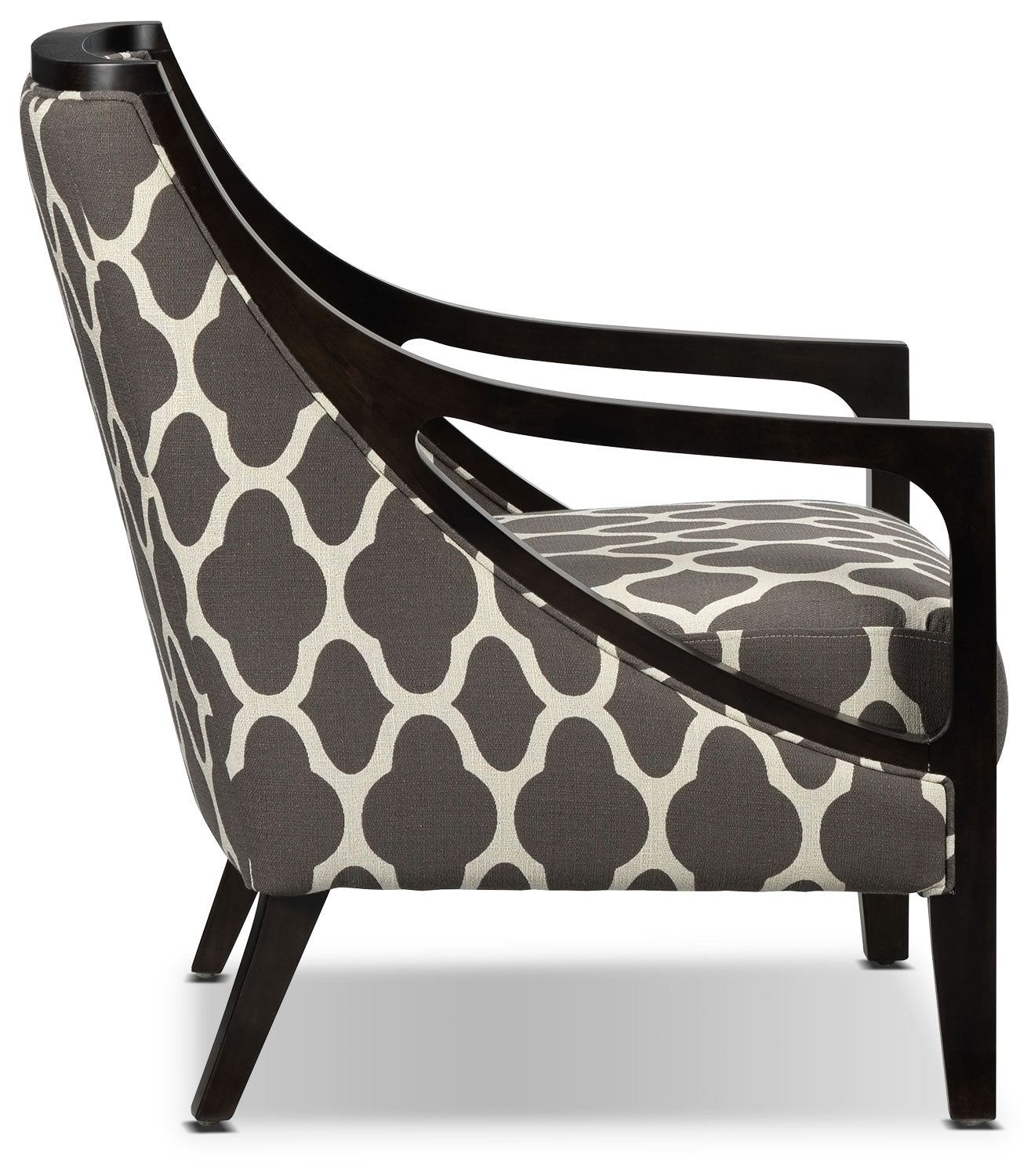 Samara Accent Chair - Brown and Beige