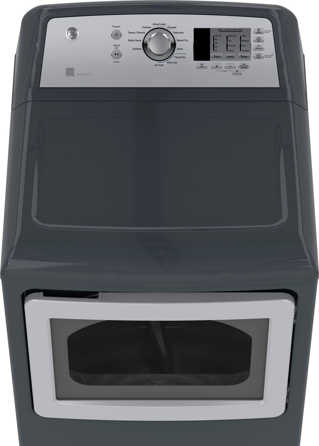 GE Diamond Grey Electric Dryer (7.4 Cu. Ft.) - GTD65EBMKDG