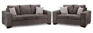Fava Ens. Sofa et causeuse - gris