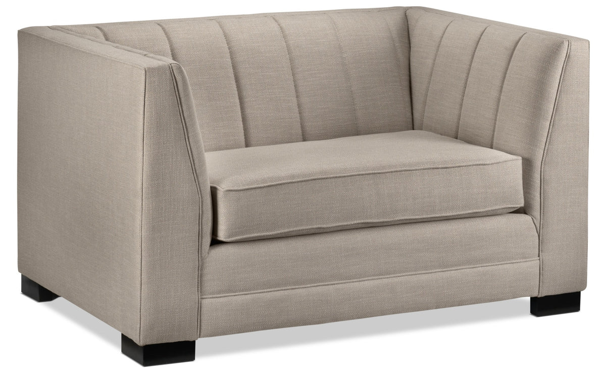 Mika Chair and a Half - Taupe