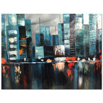 Blue City Framed Painting (48" X 36")