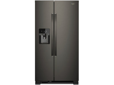 Whirlpool Réfrigérateur 24,5 pi³ côte-à-côte inox noir WRS555SIHV
