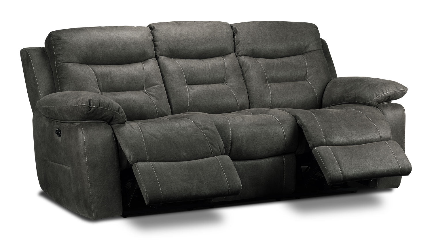 Collins Power Reclining Sofa - Charcoal Grey