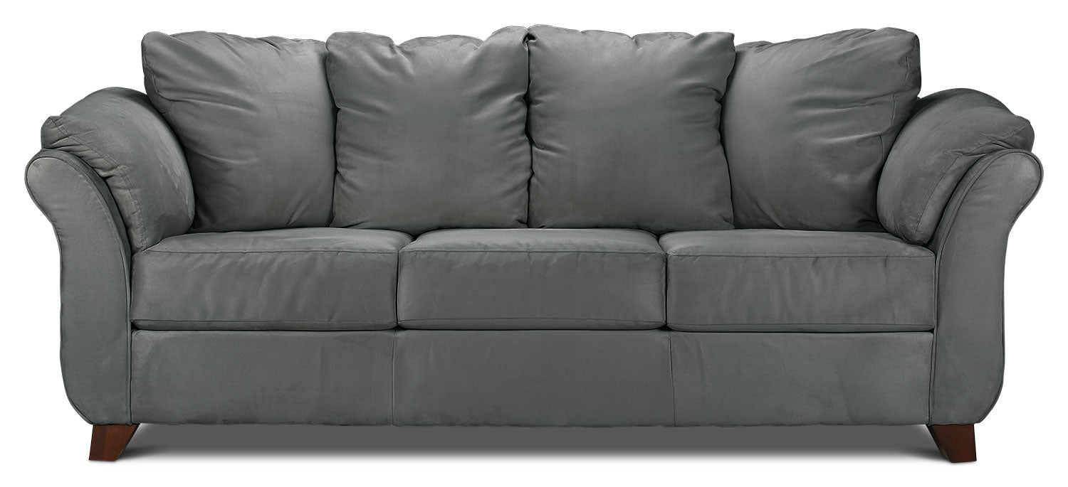 Collier Sofa, Loveseat and Chair Set - Dark Grey