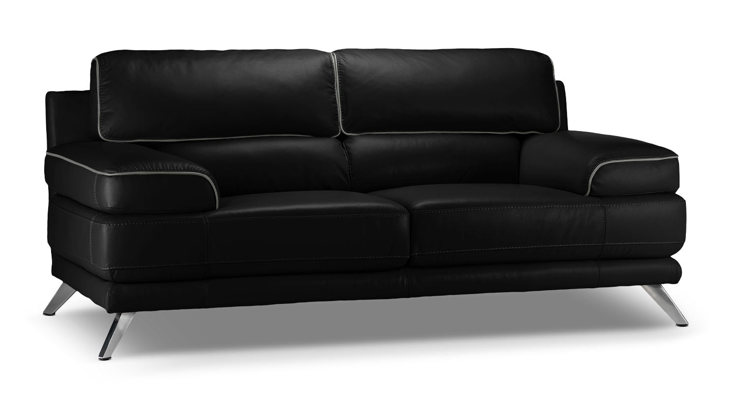 Sutton Sofa and Loveseat Set - Black