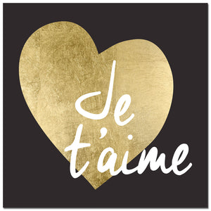 Je t'aime Cadre (40 po X 40 po)