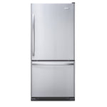 Whirlpool 30" 19 cu. Ft. Stainless Steel Bottom-Freezer Refrigerator - WRB329RFBM