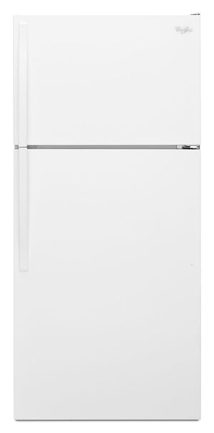 Whirlpool Réfrigérateur 14,3 pi³ de 28 po avec congélateur en haut blanc - WRT314TFDW