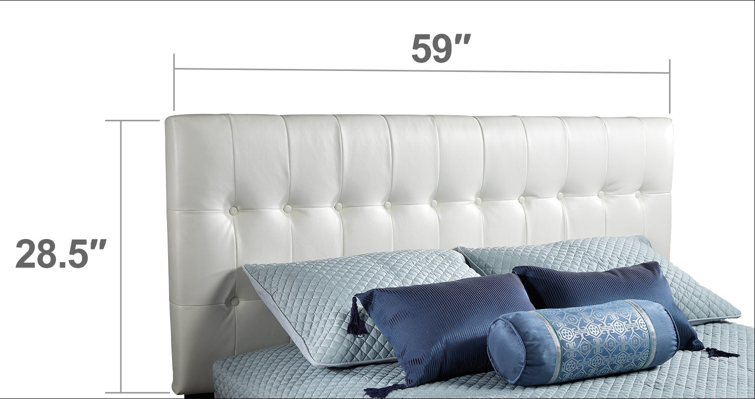 Moonlight Adjustable Full Headboard - White