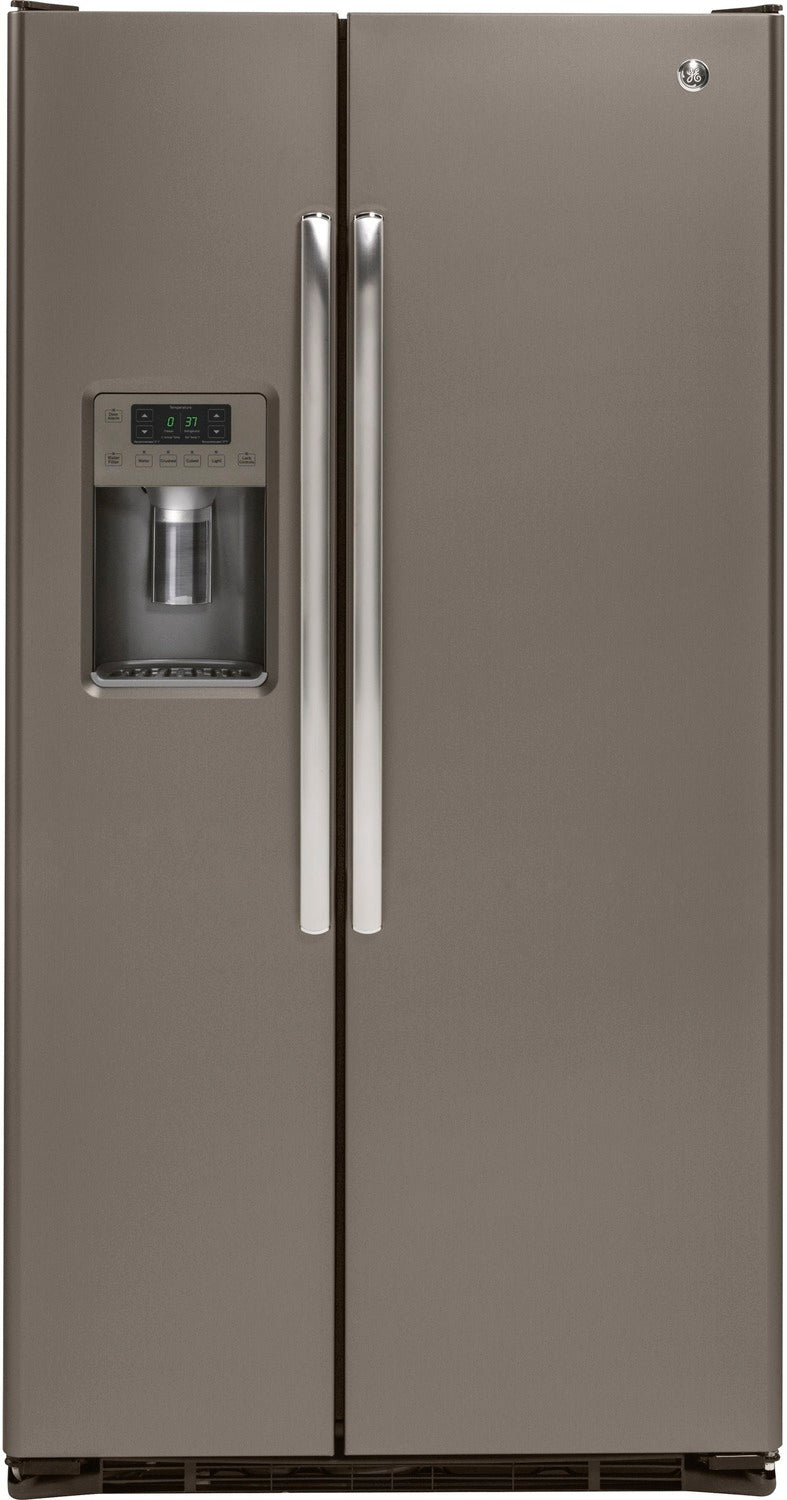 GE Slate Counter-Depth Side-By-Side Refrigerator (21.9 Cu. Ft.) - GZS22DMJES