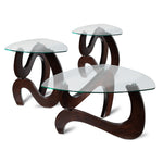 Vivian Coffee Table and Two End Tables - Espresso