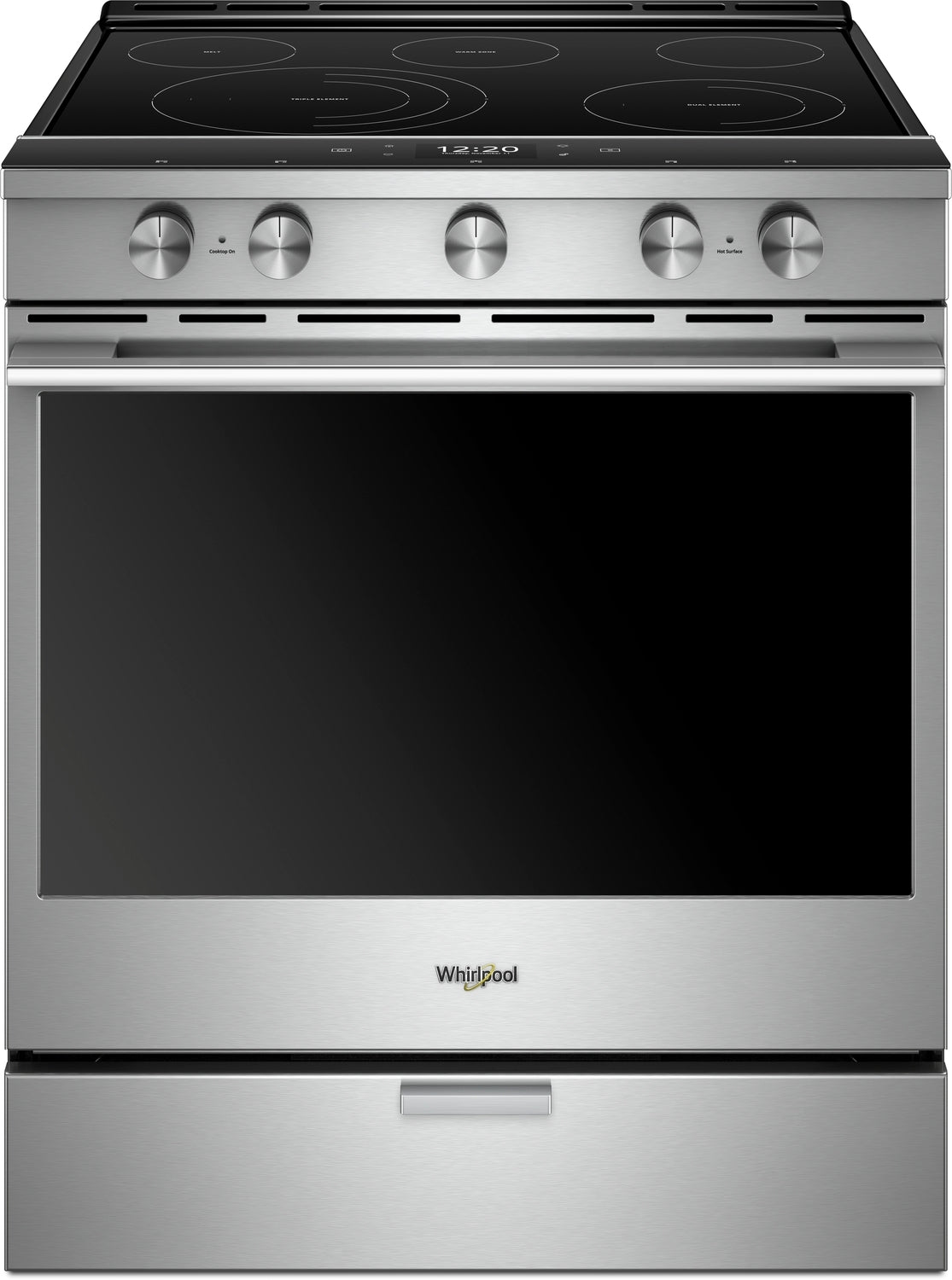 Whirlpool Stainless Steel Slide-In Electric True Convection Range (6.4 Cu. Ft.) - YWEEA25H0HZ