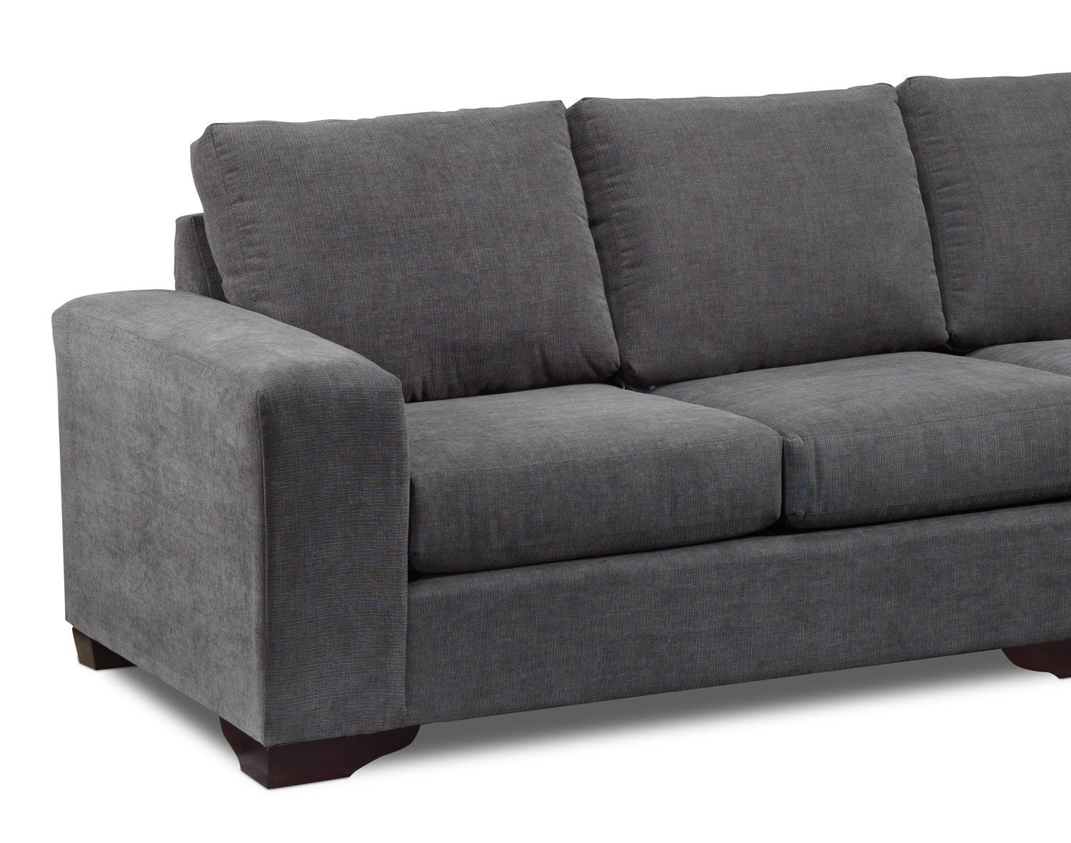 Danielle 2-Piece Sectional with Right-Facing Chaise - Grey