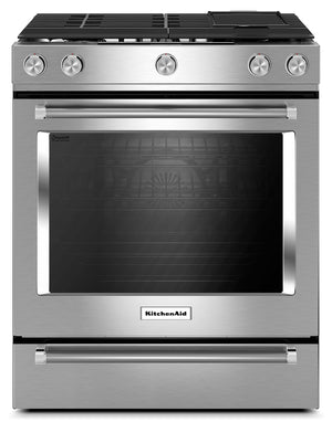 KitchenAid Cuisinière bi-combustion 7,1 pi³ encastrable à convection inox YKSDB900ESS