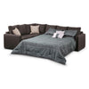 Athina Sectionnel 2 mcx avec sofa-lit grand à droite - muscade