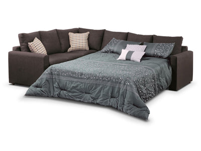 Athina Sectionnel 2 mcx avec sofa-lit grand à droite - muscade