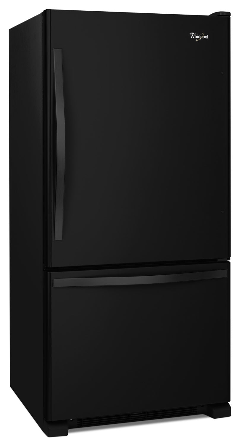 Whirlpool Black Bottom-Freezer Refrigerator (22.1 Cu. Ft.) - WRB322DMBB