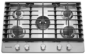 KitchenAid Surface de cuisson au gaz inox KCGS550ESS