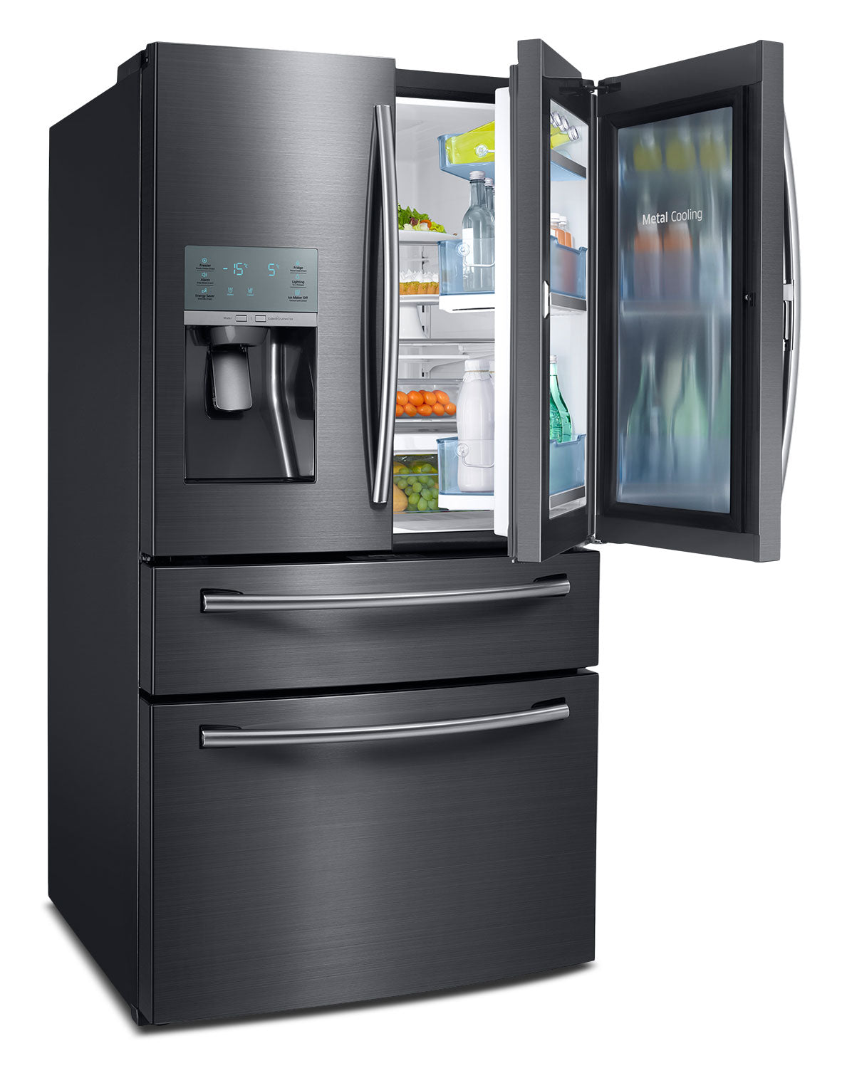 Samsung Black Stainless Steel French Door Refrigerator (28 Cu. Ft.) - RF28JBEDBSG/AA