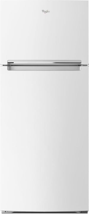 Whirlpool Réfrigérateur 18 pi³ de 28 po avec congélateur en haut blanc - WRT518SZFW