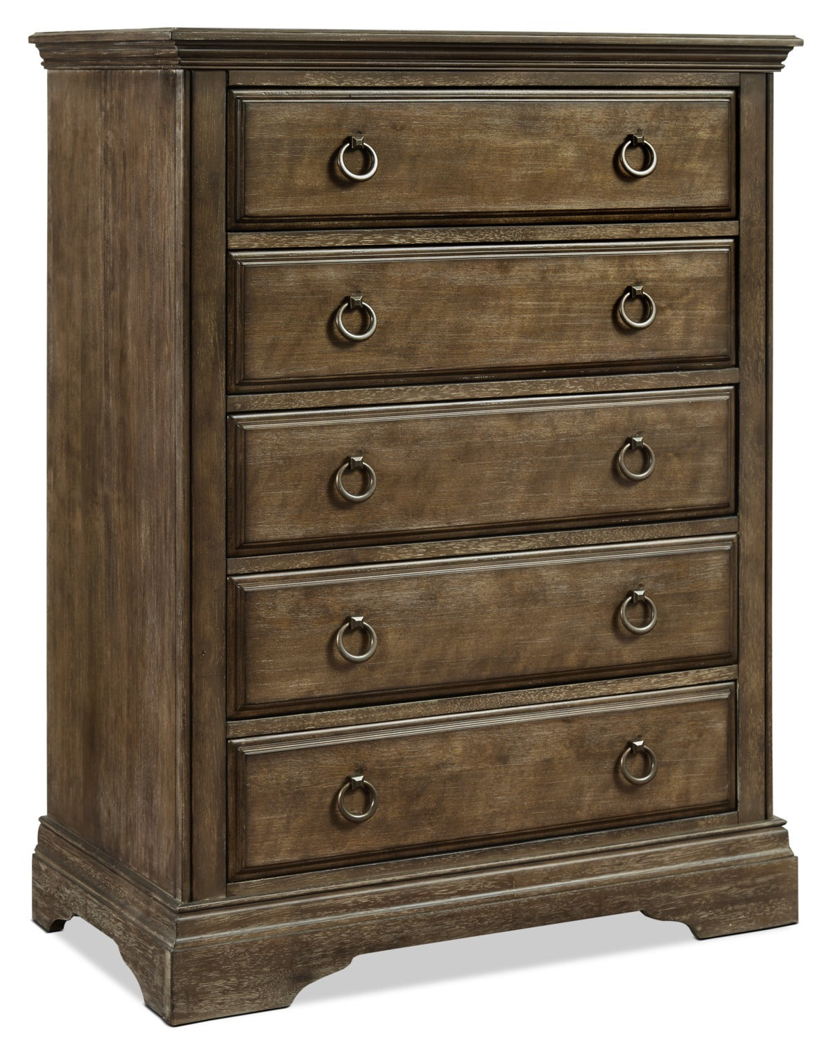 Riley 5-Drawer Chest - Almond