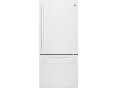 GE Réfrigérateur 20,9 pi³ avec congélateur en bas blanc GBE21AGKWW